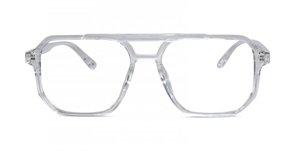 Transparent Marshal Hexagonal Full Rim Eyeglasses