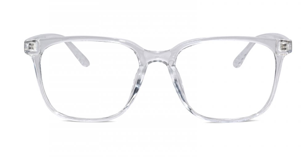 Transparent Full Rim Rectangle Eyeglasses for Men & Women