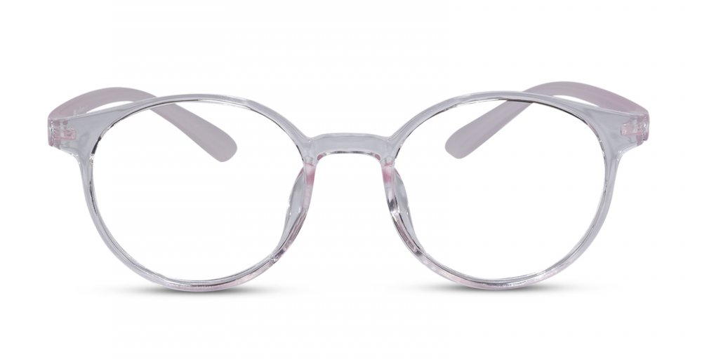 Round Full rim Pink Eyeglasses for Men & Women