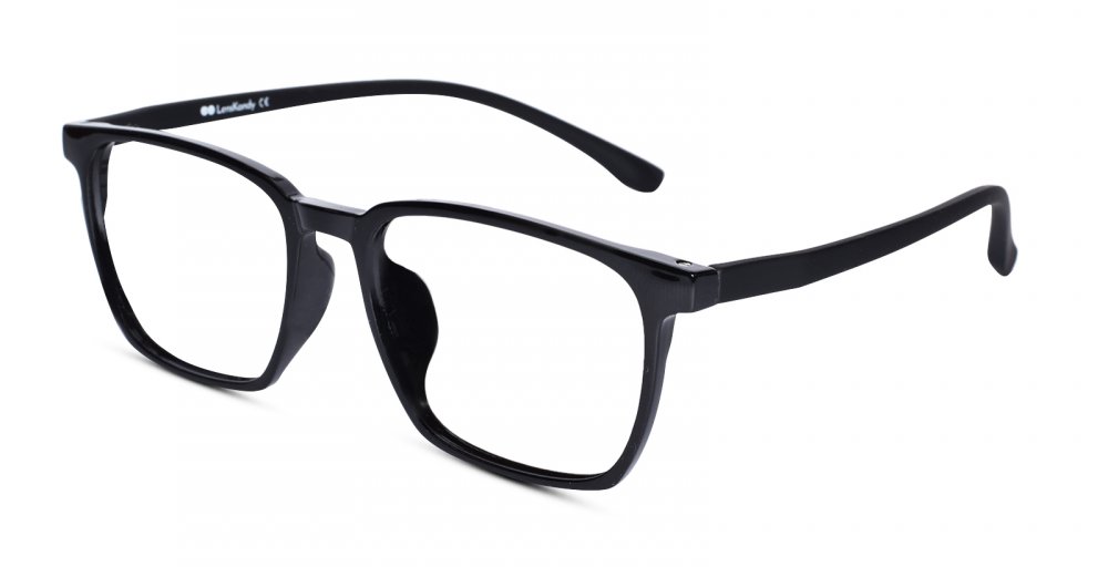 Black Full rim Rectangle Eyeglasses for Men & Women