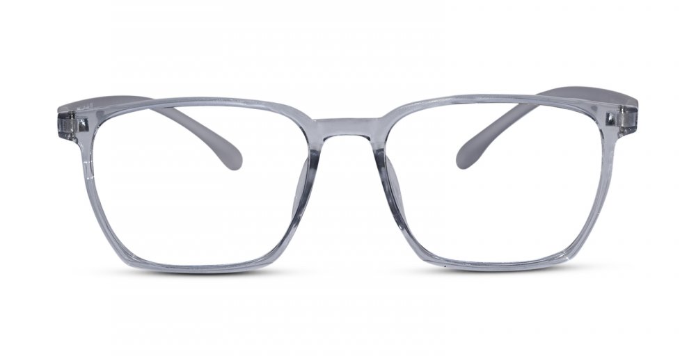 Grey Full rim Rectangle Eyeglasses for Men & Women