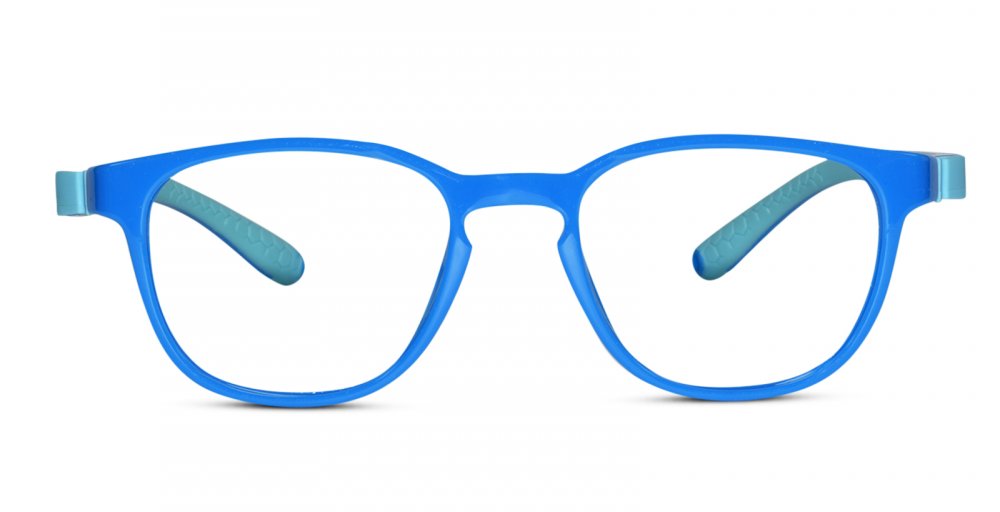 Flexible blue  eyeglasses for kids