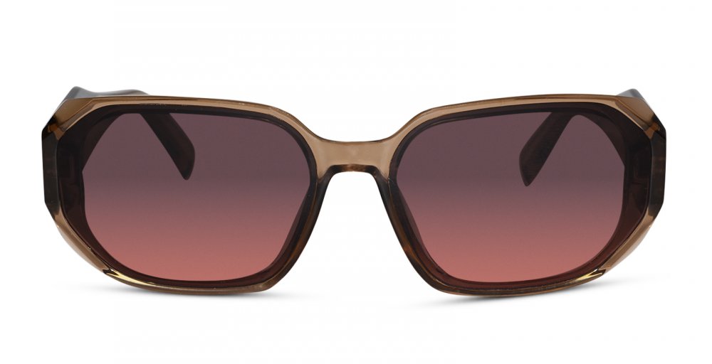 Designer Pink Rectangular Sunglasses