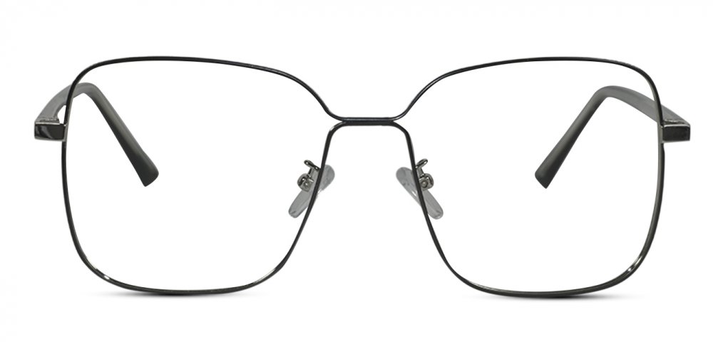 Black Full Rim Oversized Square Eyeglass
