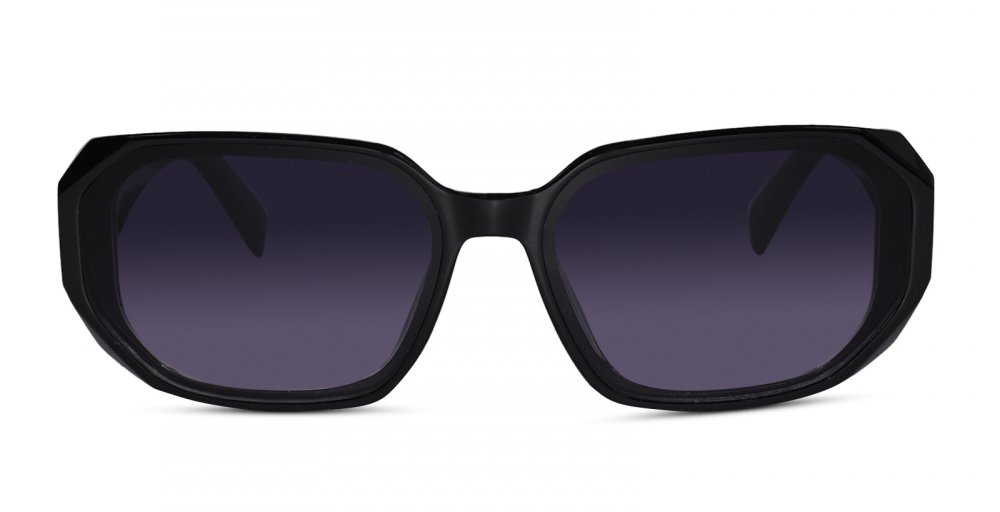 Designer Black Rectangular Sunglasses