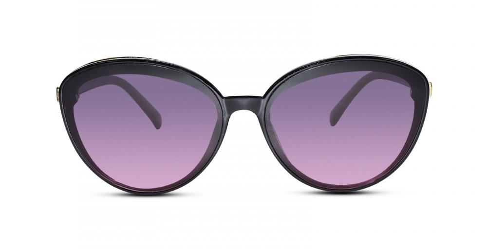 Designer Cat Eye Black-Red Sunglasses for women