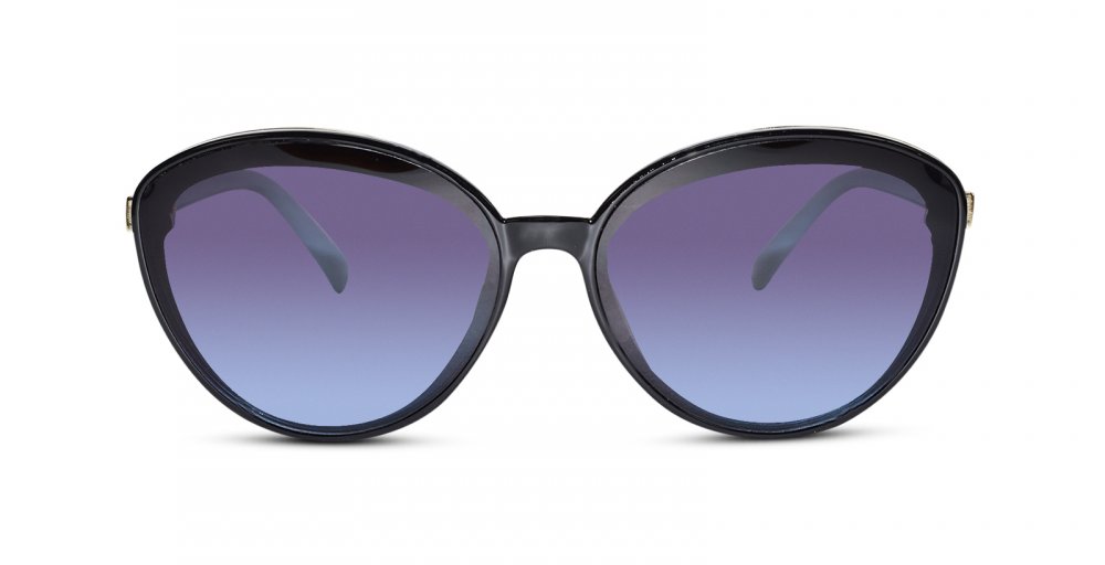 Designer Cat Eye Black-Green Sunglasses for women