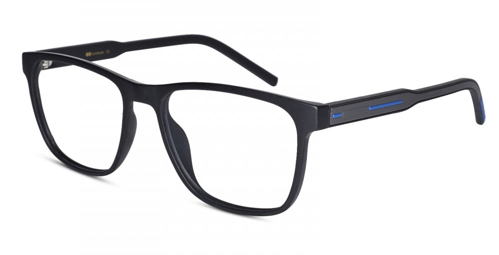 Wayfarer Shape Black Eyeglasses for Men & Women