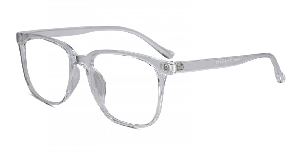 Transparent Full Rim Rectangle Eyeglasses for Men & Women