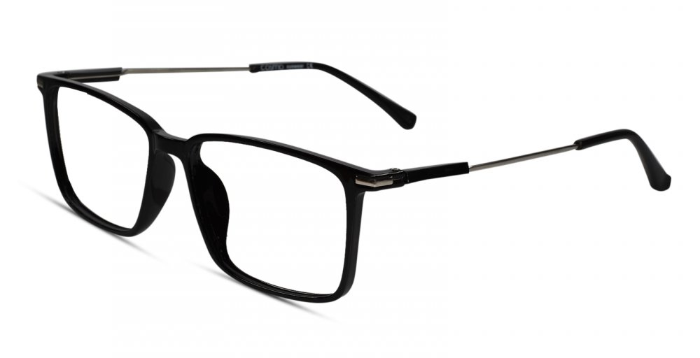 Black Full rim Rectangular Eyeglasses for Men & Women