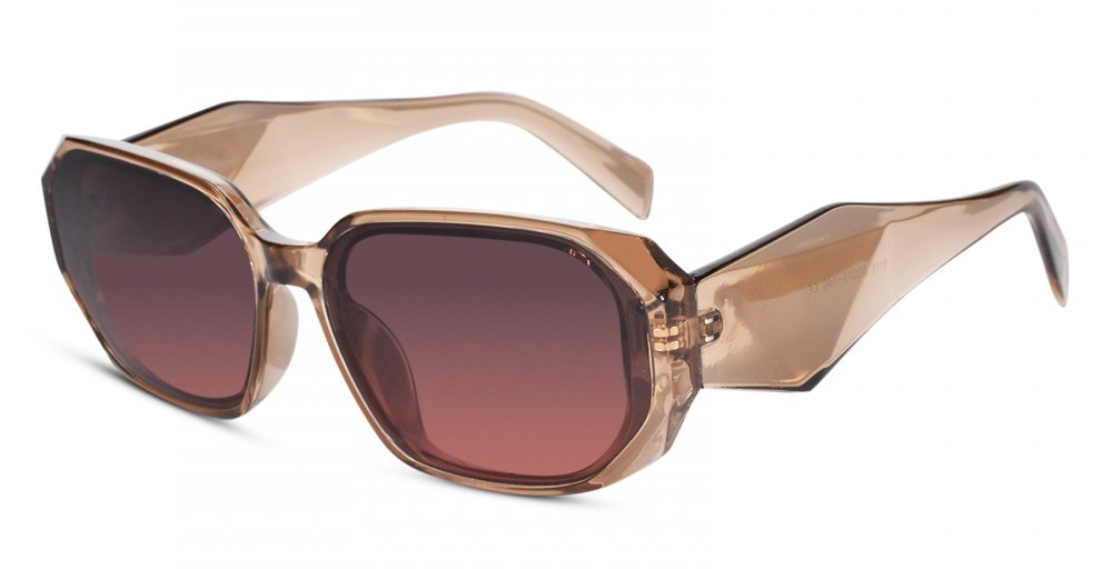 Designer Pink Rectangular Sunglasses