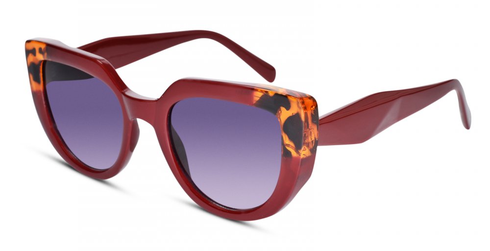 Stylish Cat Eye Wine Red Sunglasses for women