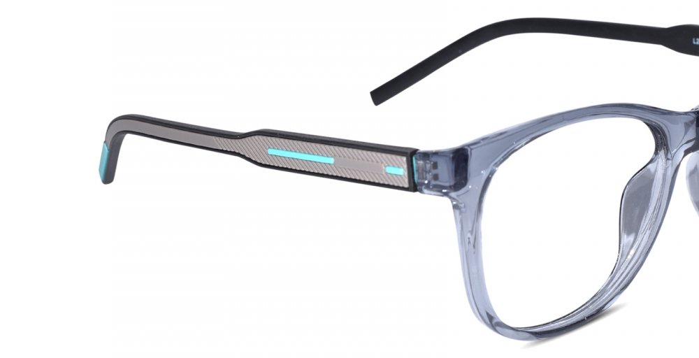 Wayfarer Shape Grey Eyeglasses for Men & Women
