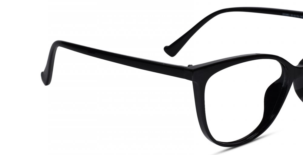Glossy Black Full Rim Cateye Eyeglasses