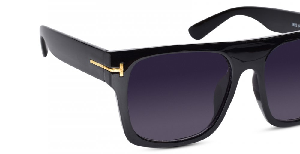 Black Wayfarer Stylish  rectangular Sunglasses