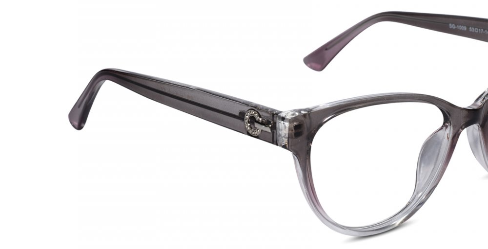 Pink-Grey Full Rim Cateye Eyeglasses