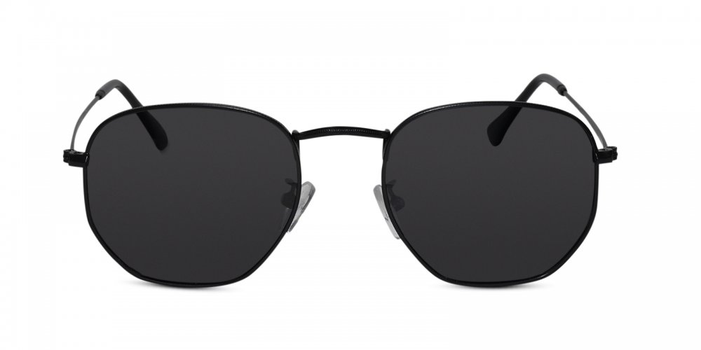 Vintage Black hexagonal sunglasses