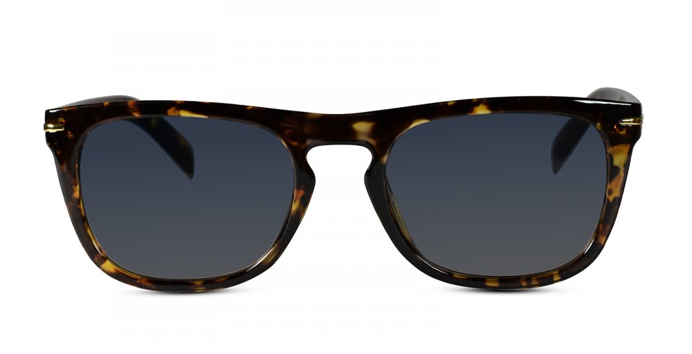 Designer rectangular tortoise sunglasses