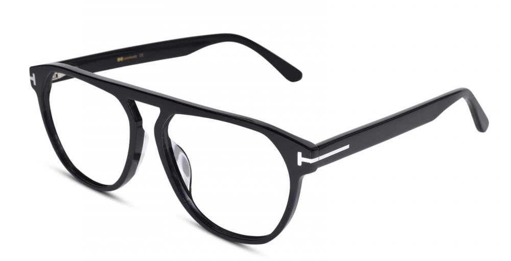 Black Full rim Aviator Eyeglasses for Men & Women
