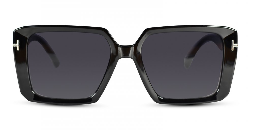 Black Full Rim Square UV Protected Sunglasses