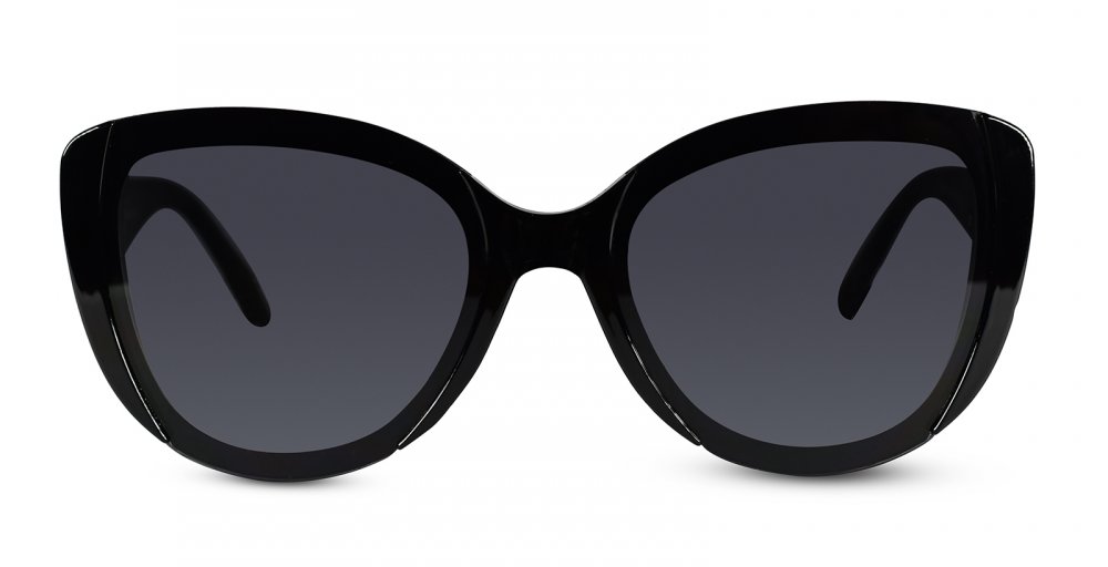 Black Full Rim Cateye UV Protected Sunglasses