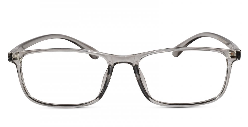 Charcoal Grey Full Rim Rectangular Reading Eyeglasses