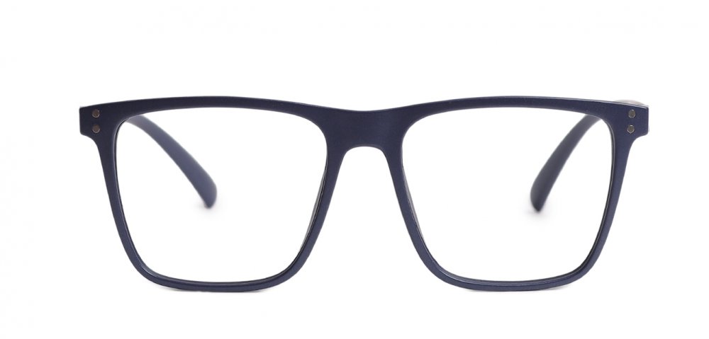 Matt Blue Full Rim Wayfarer Eyeglasses