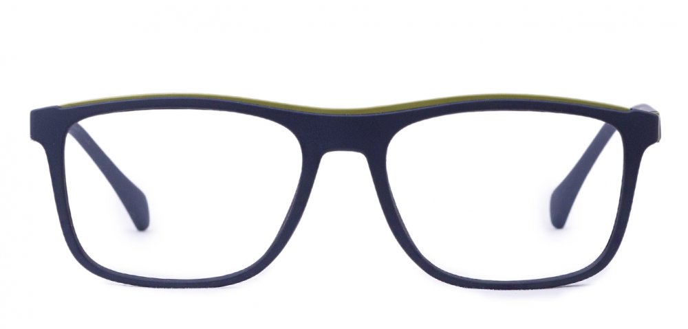 Matt Blue Full Rim Rectangular Eyeglasses